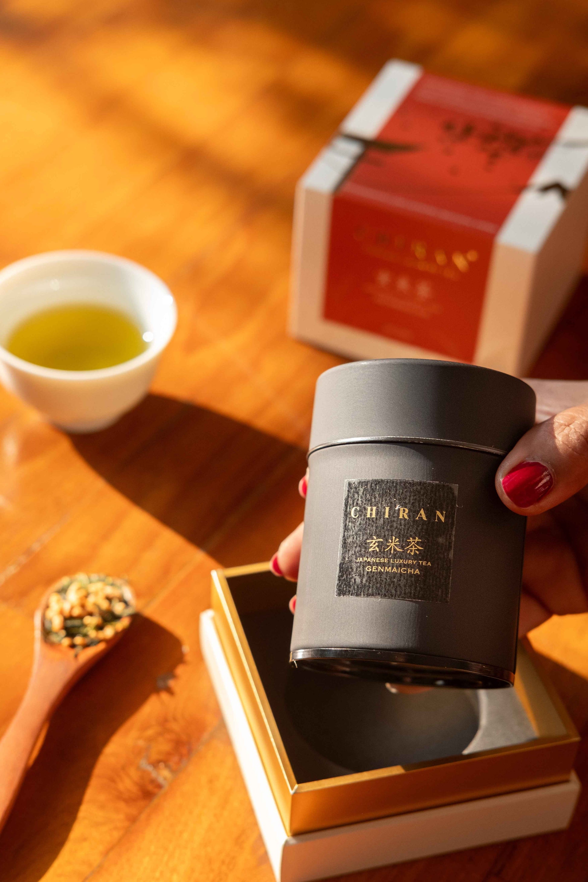 Japanese Genmaicha Tea Gift Set – Premium Chiran Genmaicha with Yunomi